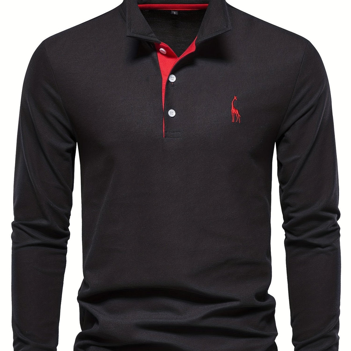 Comfortable Men's Long-Sleeve Polo Shirt