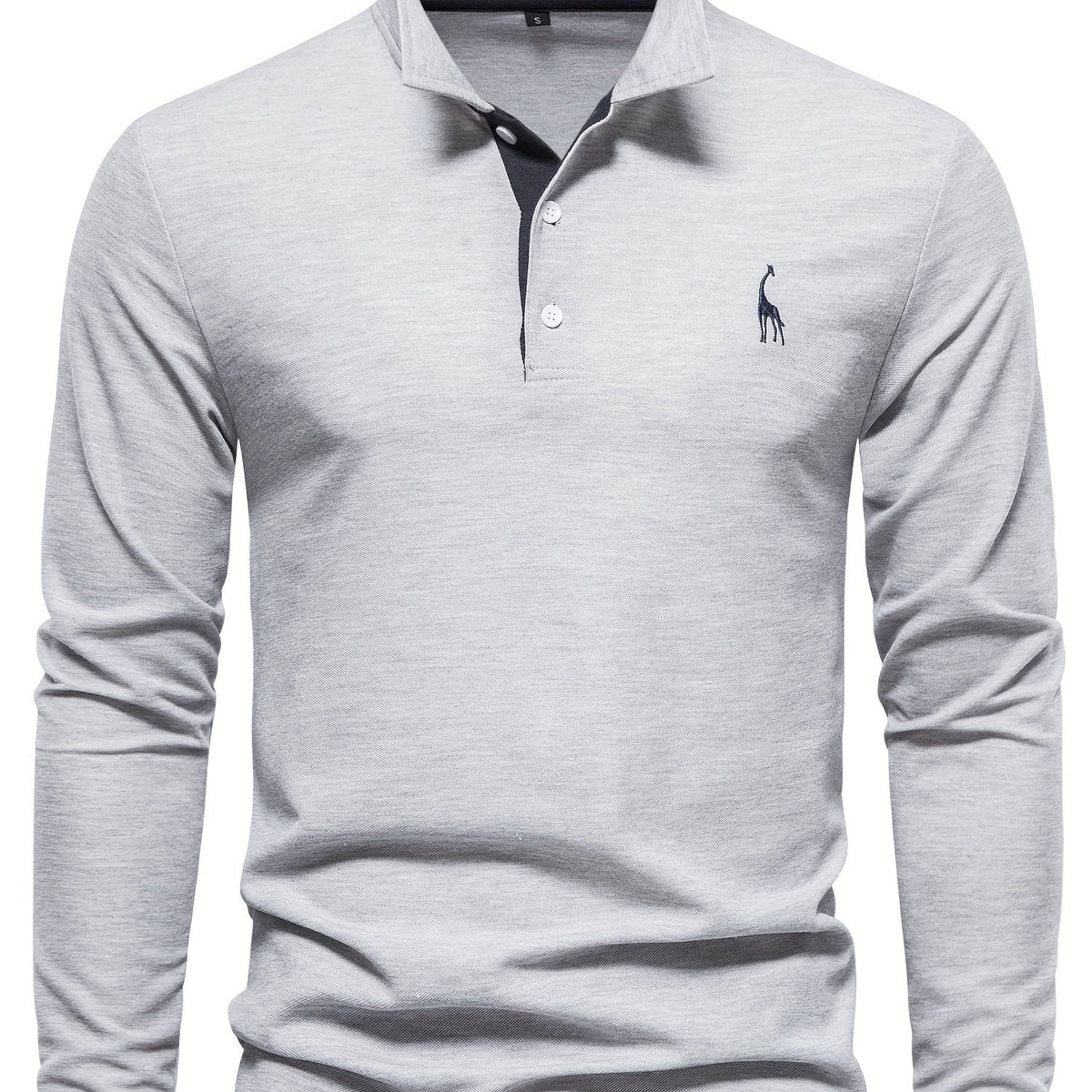 Comfortable Men's Long-Sleeve Polo Shirt