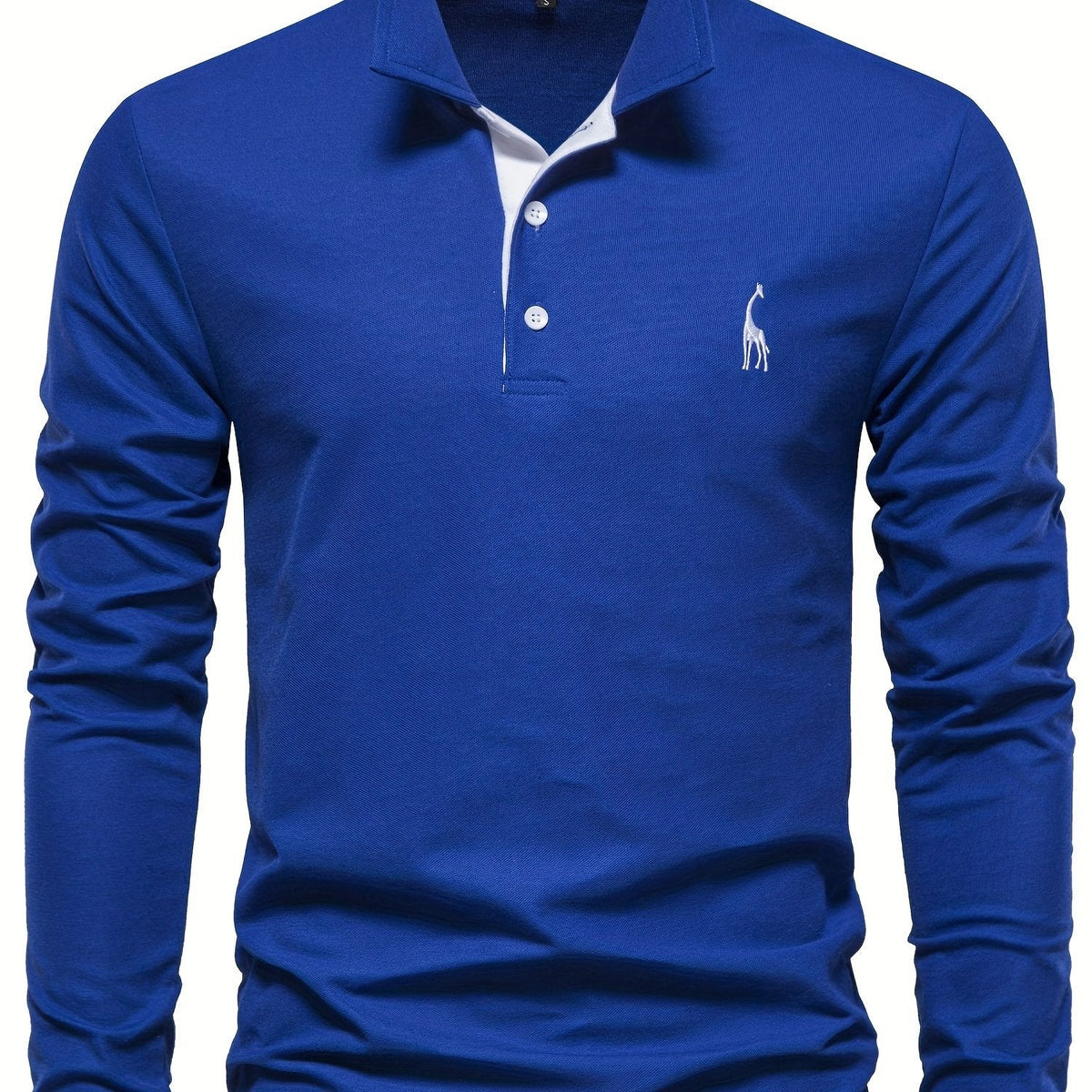 Comfortable Men's Long-Sleeve Polo Shirt