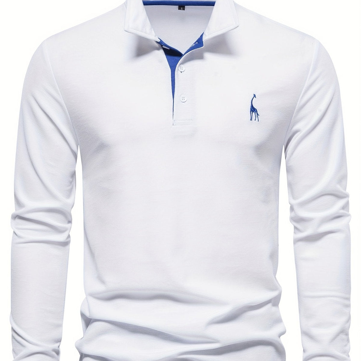 Comfortable Men's Long-Sleeve Polo Shirt