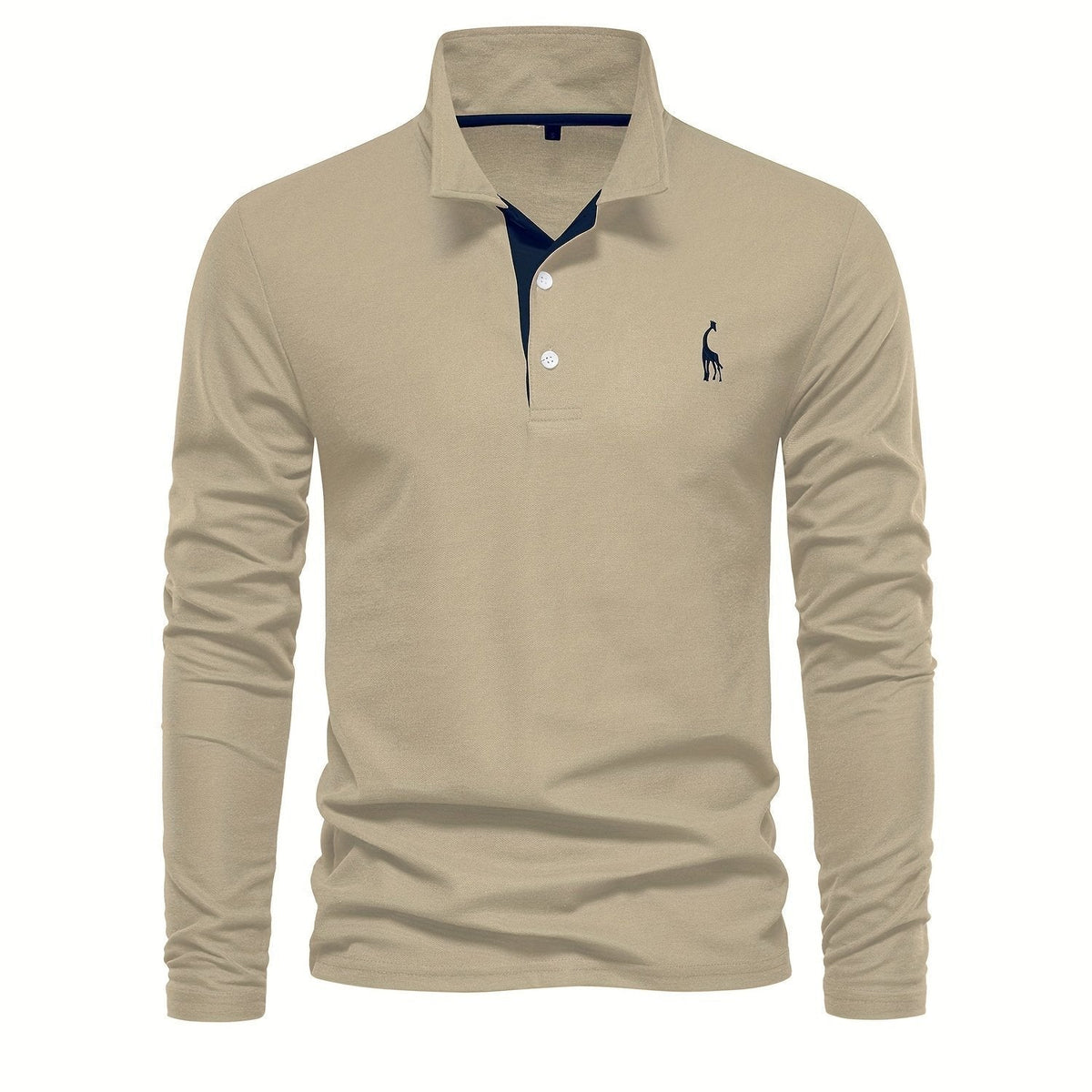 Comfortable Men's Long-Sleeve Polo Shirt