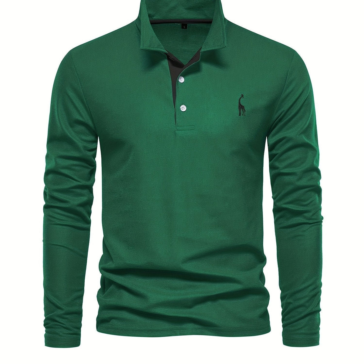 Comfortable Men's Long-Sleeve Polo Shirt