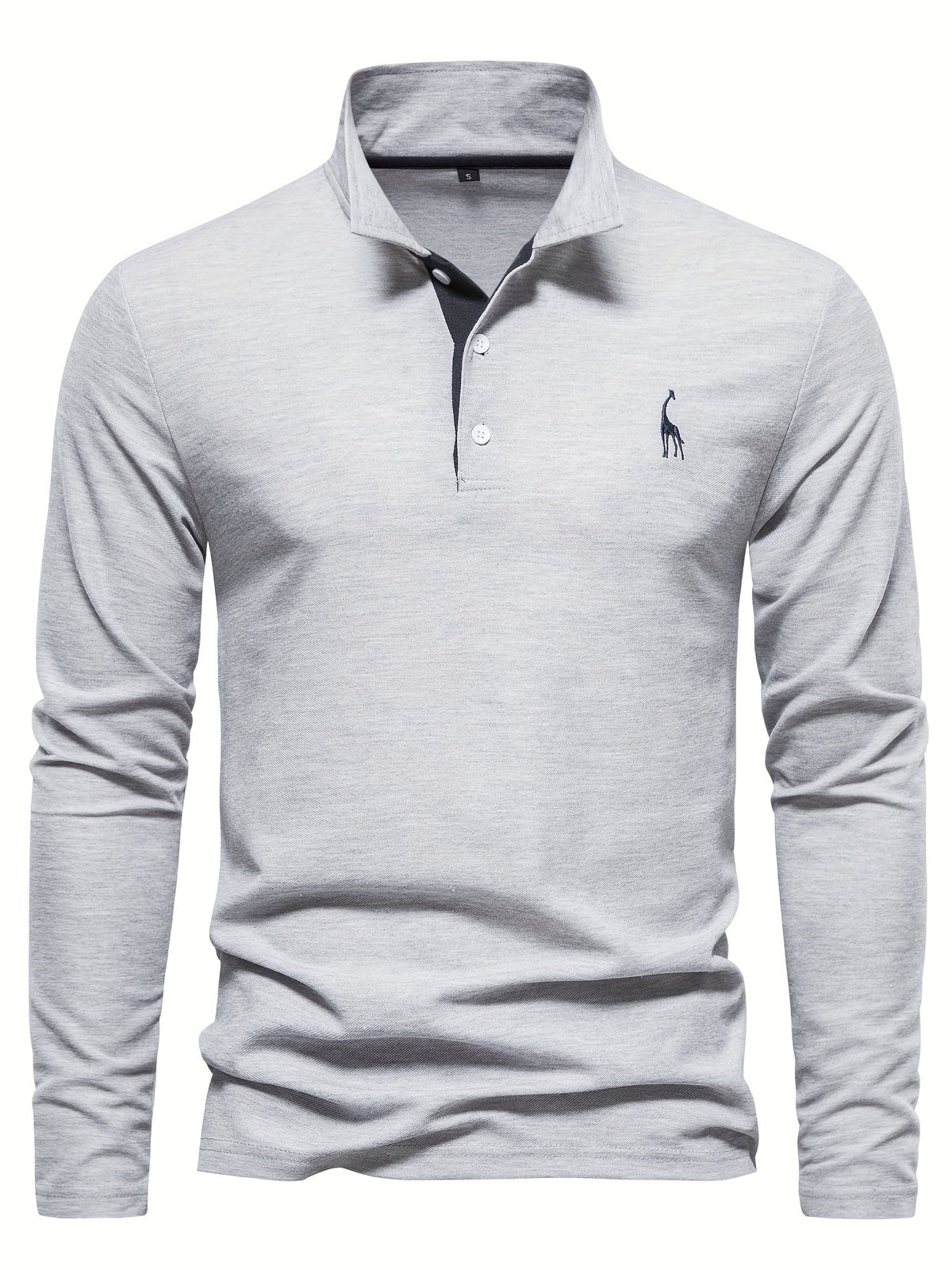 Comfortable Men's Long-Sleeve Polo Shirt