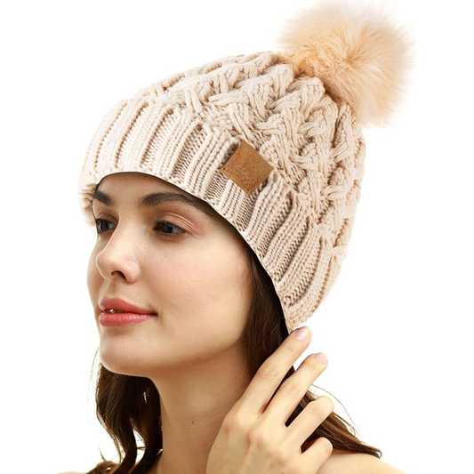 Comfortable Winter Pom-Pom Beanie