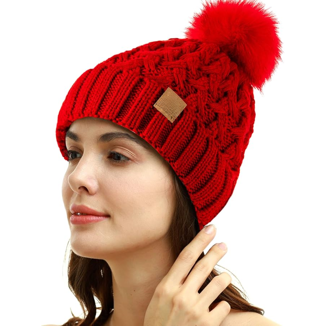 Comfortable Winter Pom-Pom Beanie