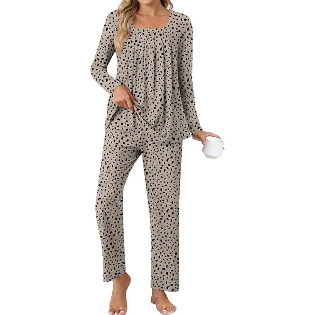 Comfy 2-Piece Lounge Pajama Set with Pockets
