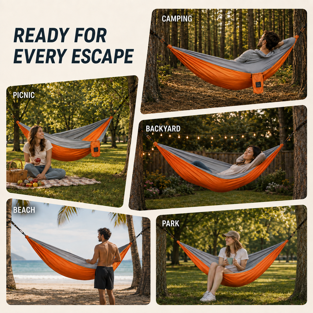 Compact Double Camping Hammock