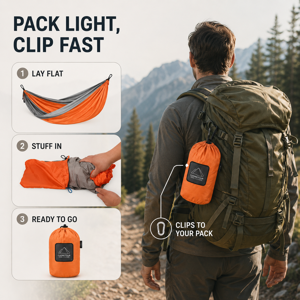 Compact Double Camping Hammock