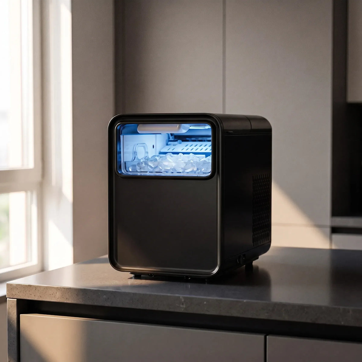 Compact Freestanding Ice Cube Maker