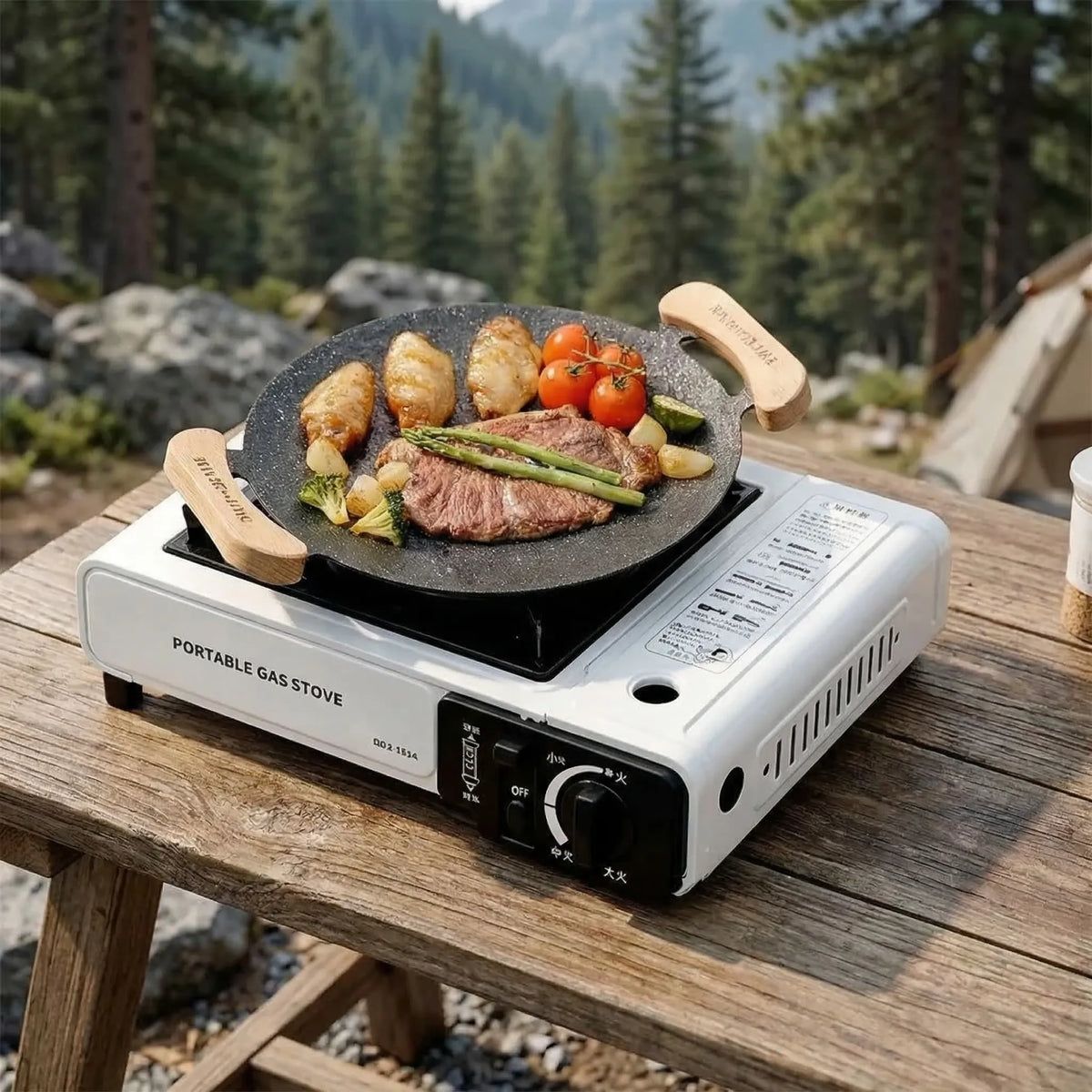 Compact Portable Single-Burner Gas Stove