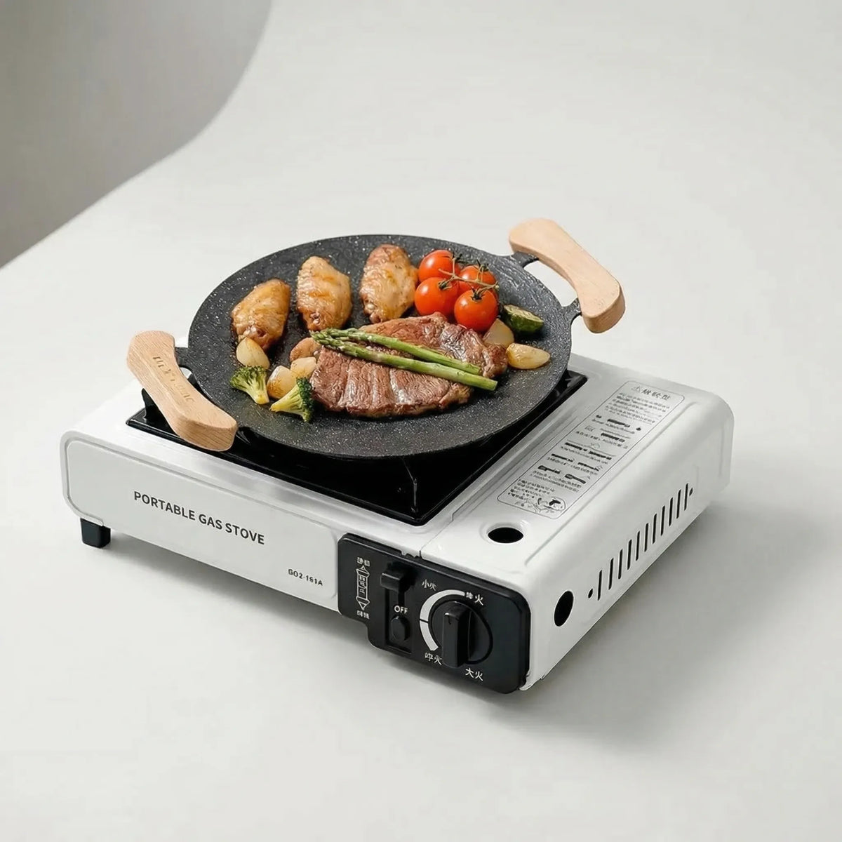 Compact Portable Single-Burner Gas Stove