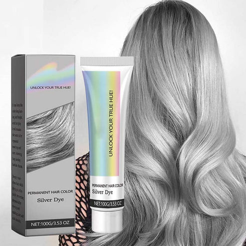 Cool Silver Gray and Ash Gray Hair Dye