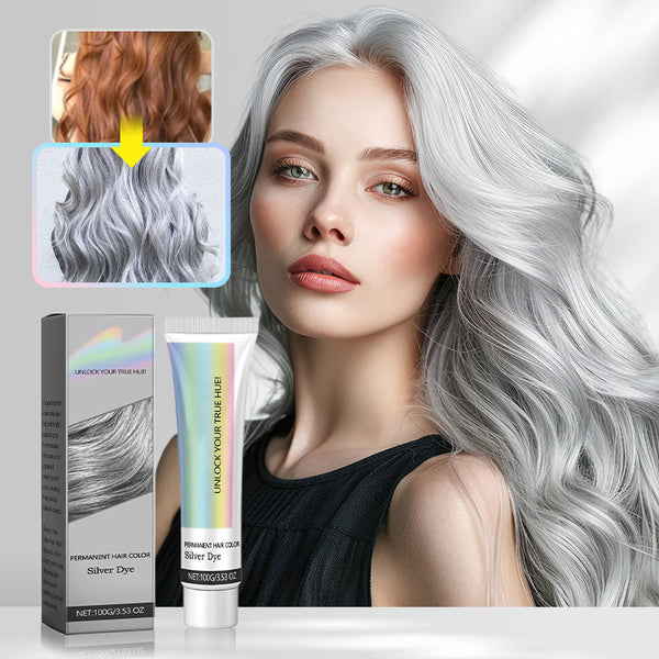 Cool Silver Gray and Ash Gray Hair Dye