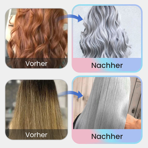 Cool Silver Gray and Ash Gray Hair Dye