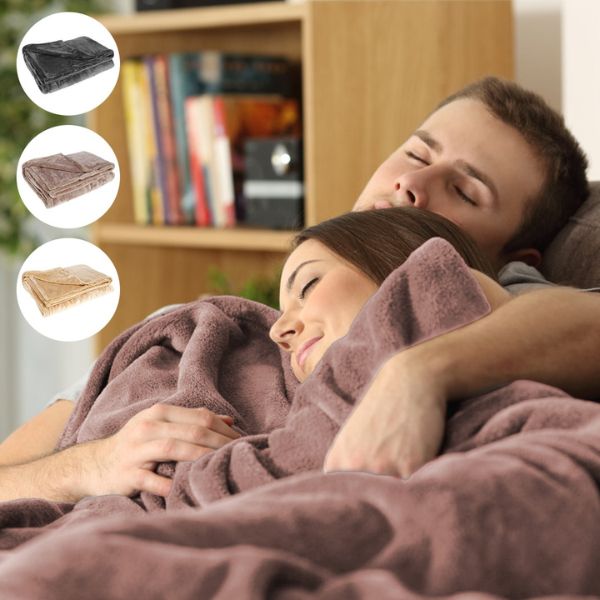 Cordless Electric Heated Blanket – Portable USB Flannel Throw