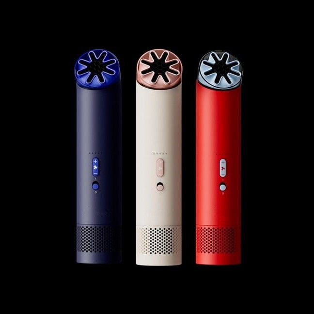 Cordless Travel Hair Dryer with Diffuser Attachment, Ionic Care and Quiet Motor