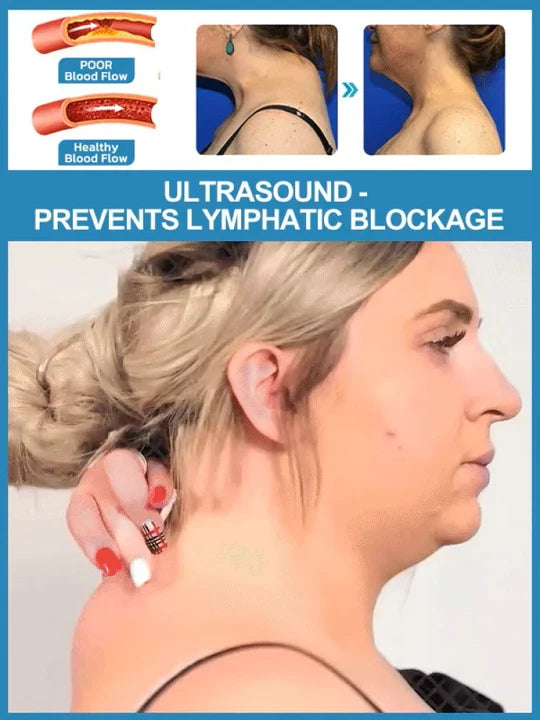 Cordless Ultrasonic Lymphatic Drainage Neck Massager