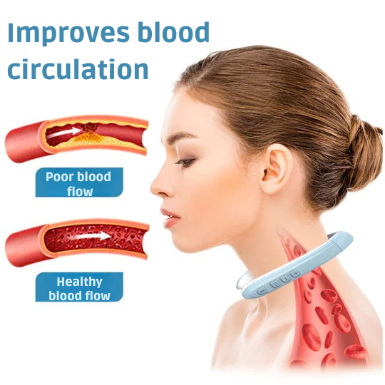 Cordless Ultrasonic Lymphatic Drainage Neck Massager