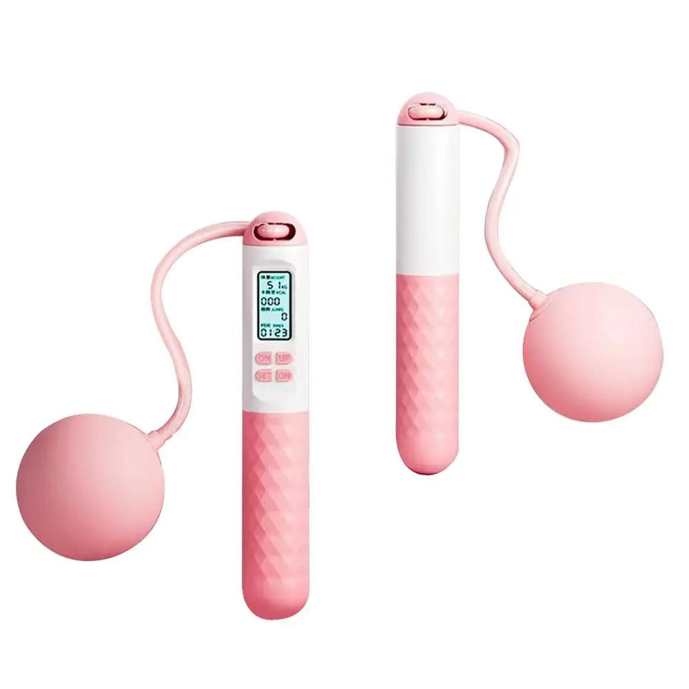 Cordless Weighted Jump Rope with Counter for Fitness