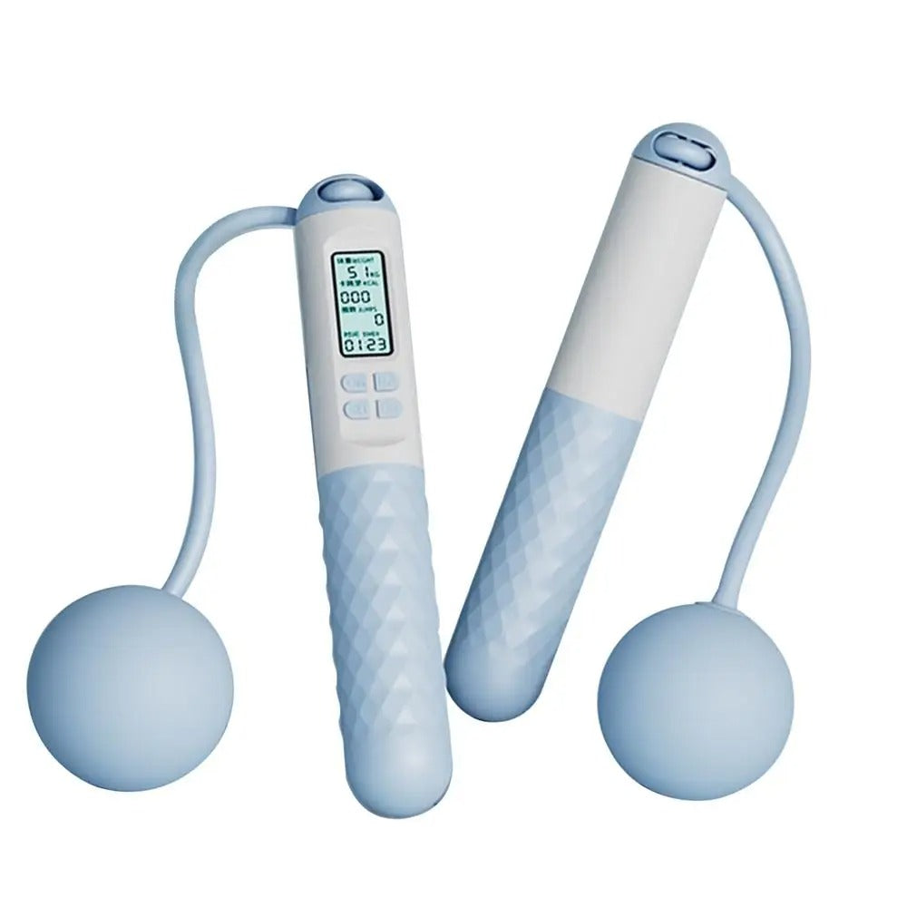 Cordless Weighted Jump Rope with Counter for Fitness