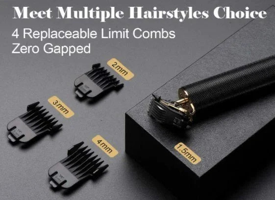 Cordless Zero-Gapped Hair Trimmer and Clipper