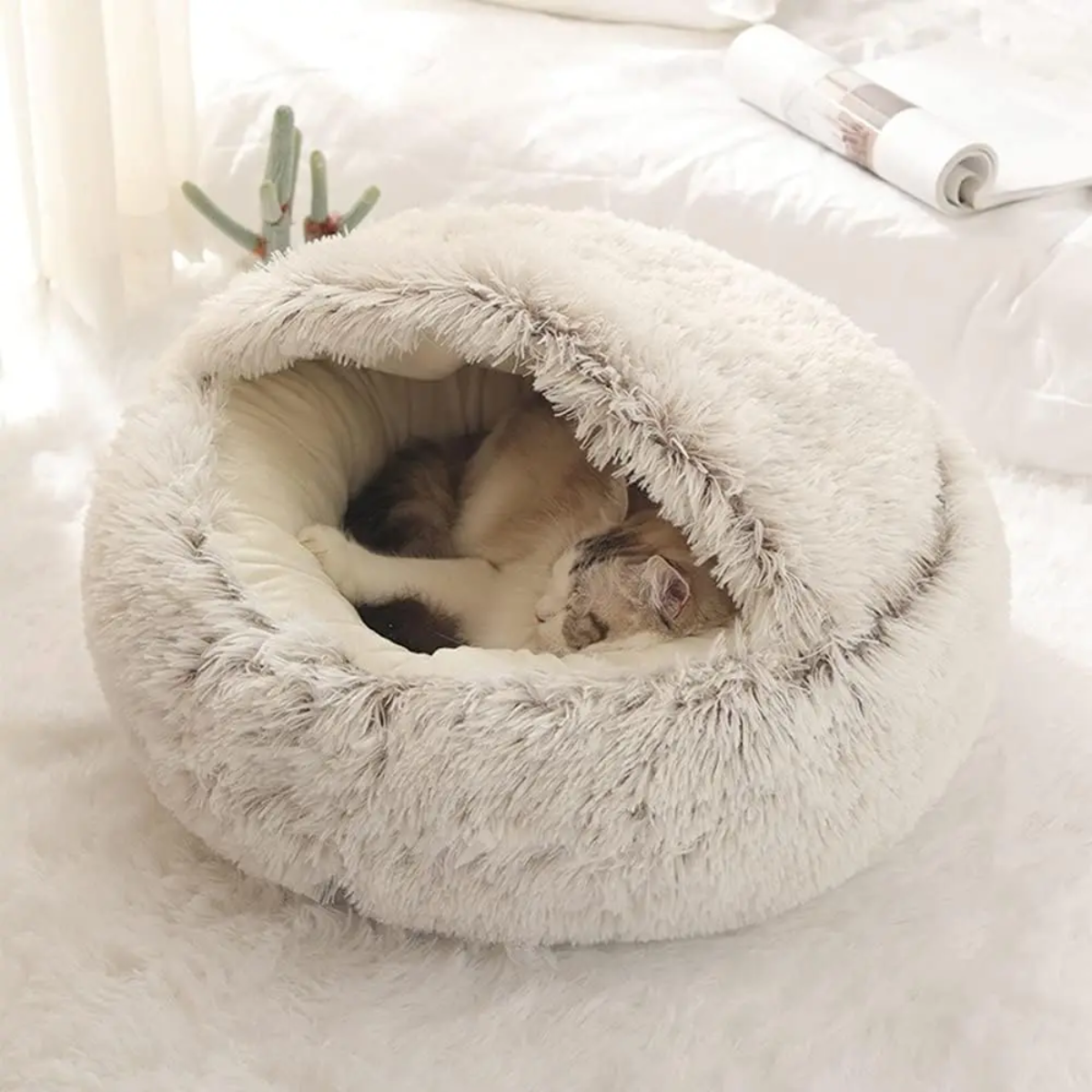 Cozy Cave Pet Bed | Calming and Comfortable Dog Bed for Deep Relaxation