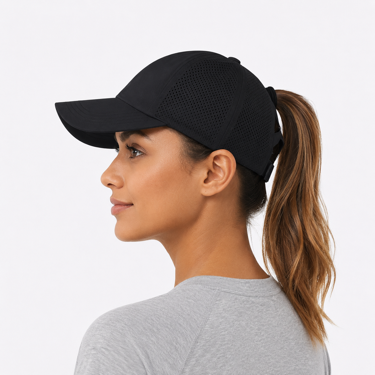 Crossback Ponytail Sports Cap
