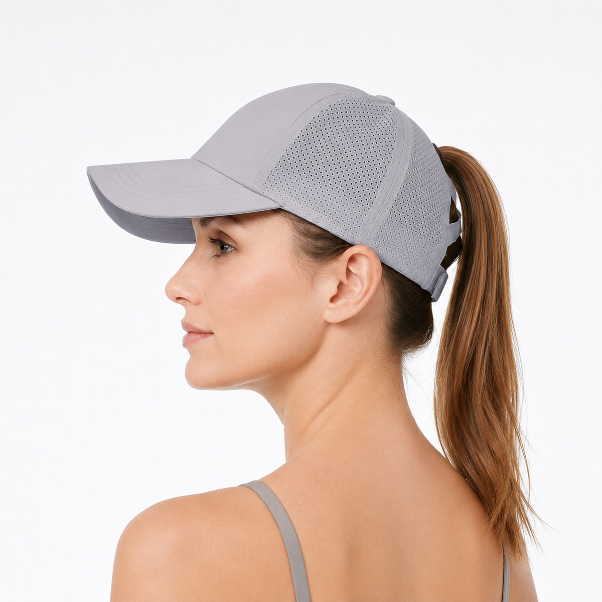 Crossback Ponytail Sports Cap