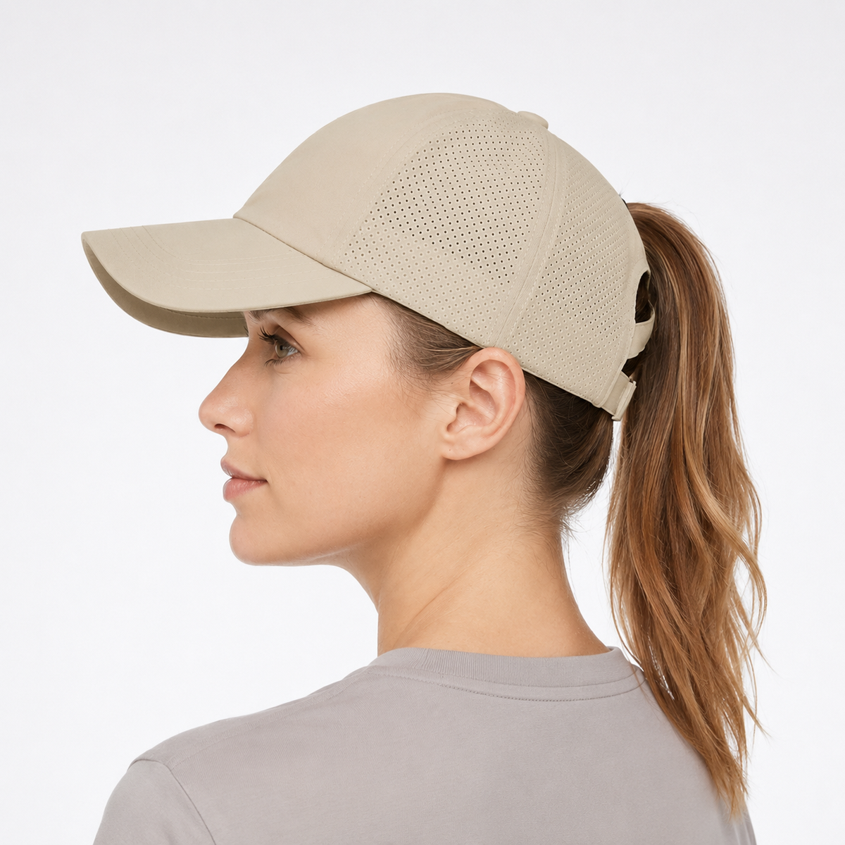 Crossback Ponytail Sports Cap