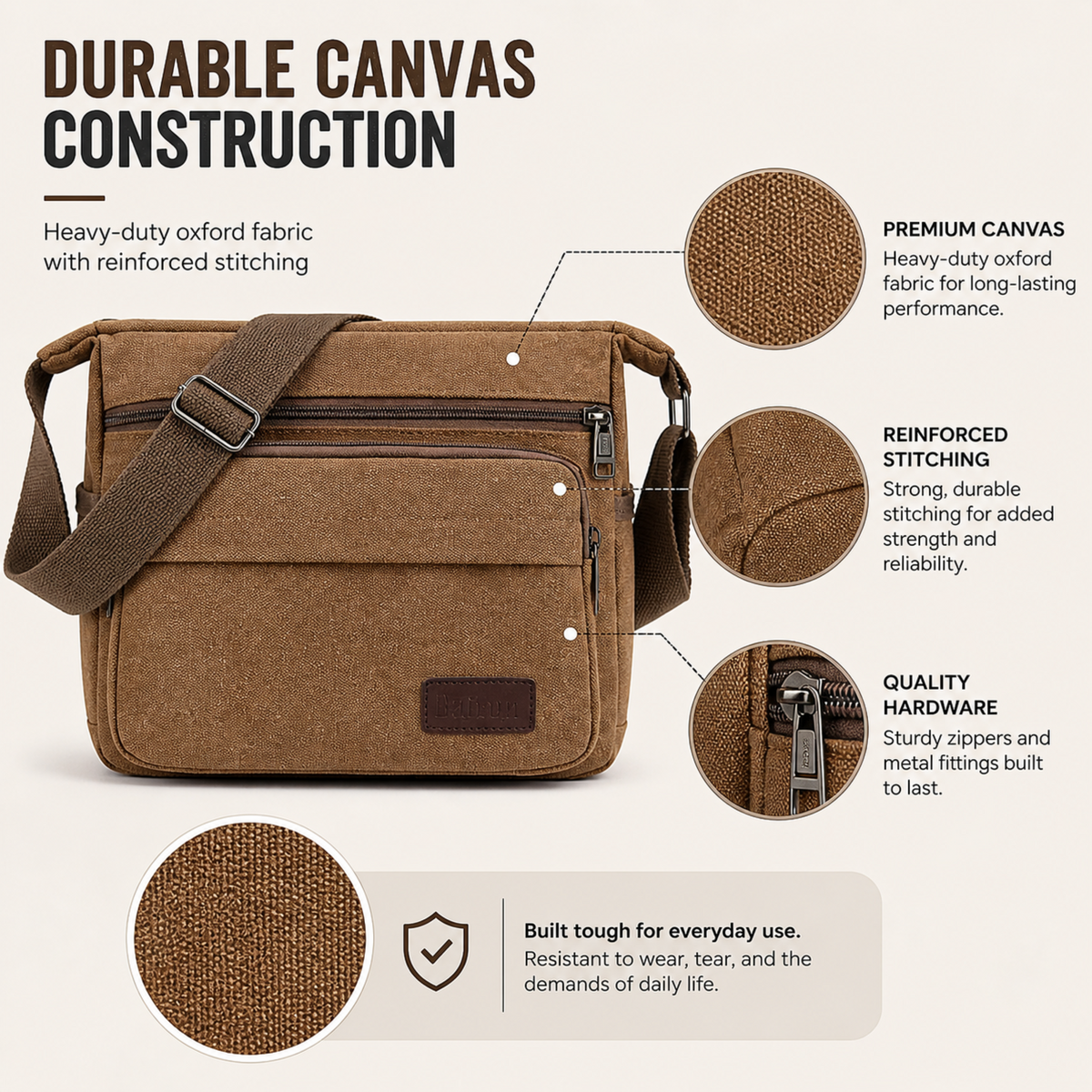 Crossbody Messenger Bag
