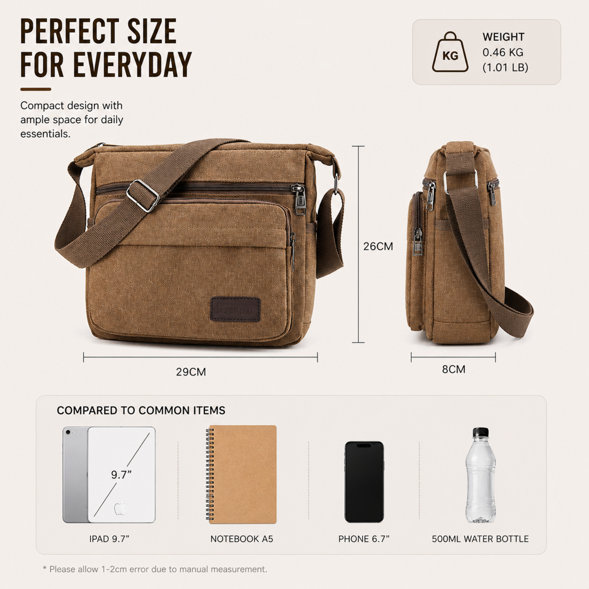 Crossbody Messenger Bag