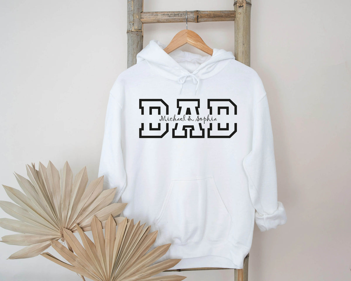 Dad Hoodie with the Names of Your Greatest Pride