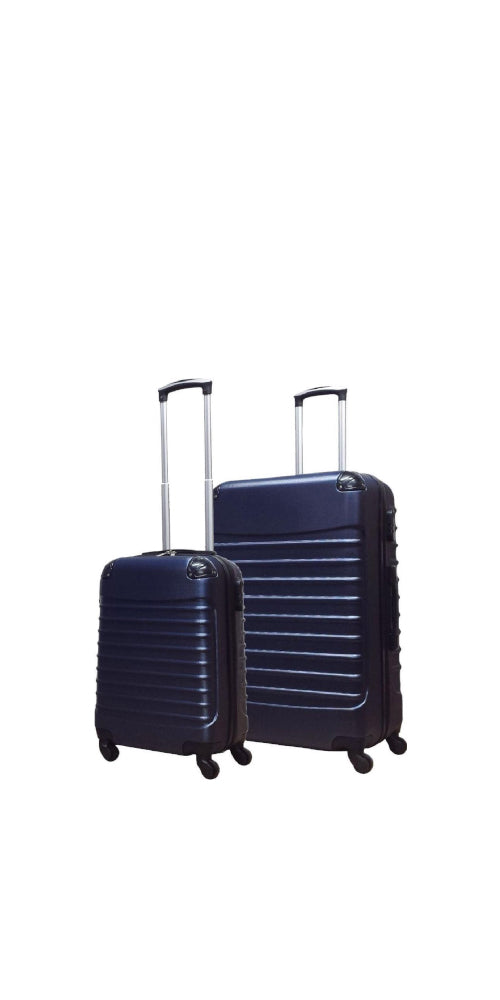 Dark Blue 2-Piece Hardshell Luggage Set for Travel