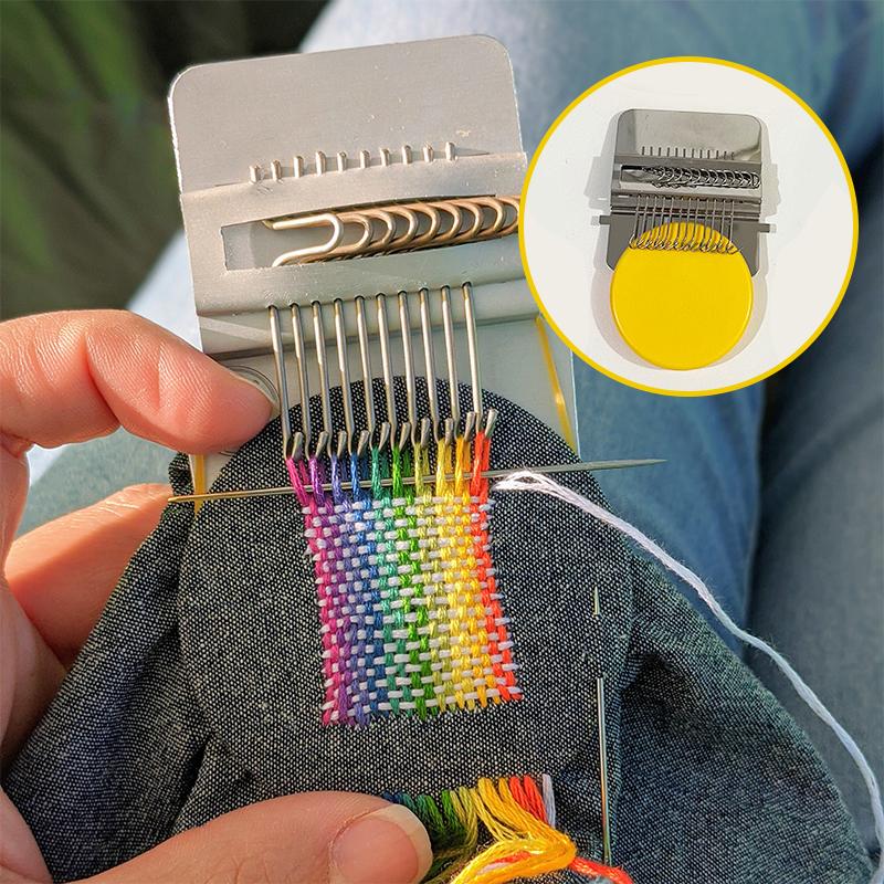 Darning Loom Kit for Small Hole Repair with Multiple Hooks