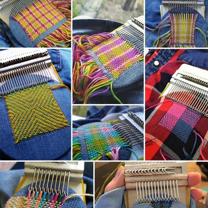 Darning Loom Kit for Small Hole Repair with Multiple Hooks