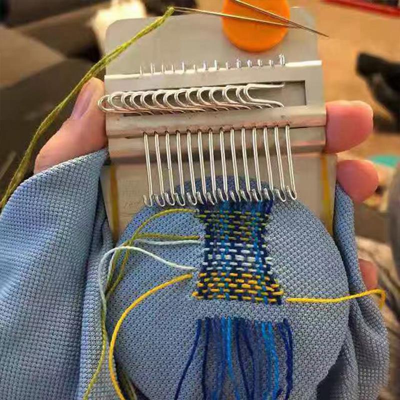 Darning Loom Kit for Small Hole Repair with Multiple Hooks