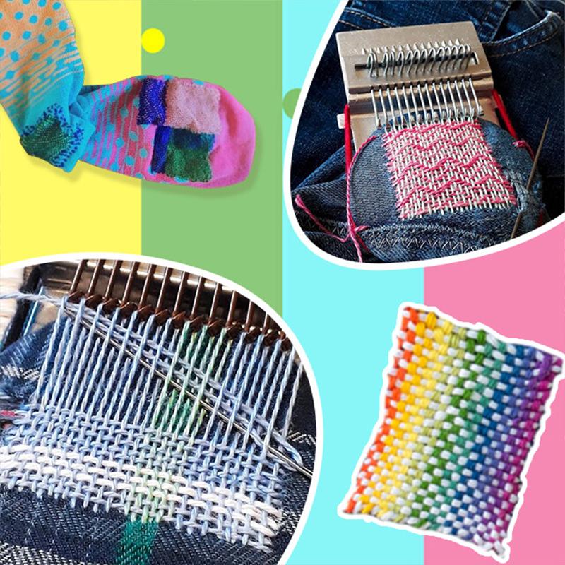 Darning Loom Kit for Small Hole Repair with Multiple Hooks