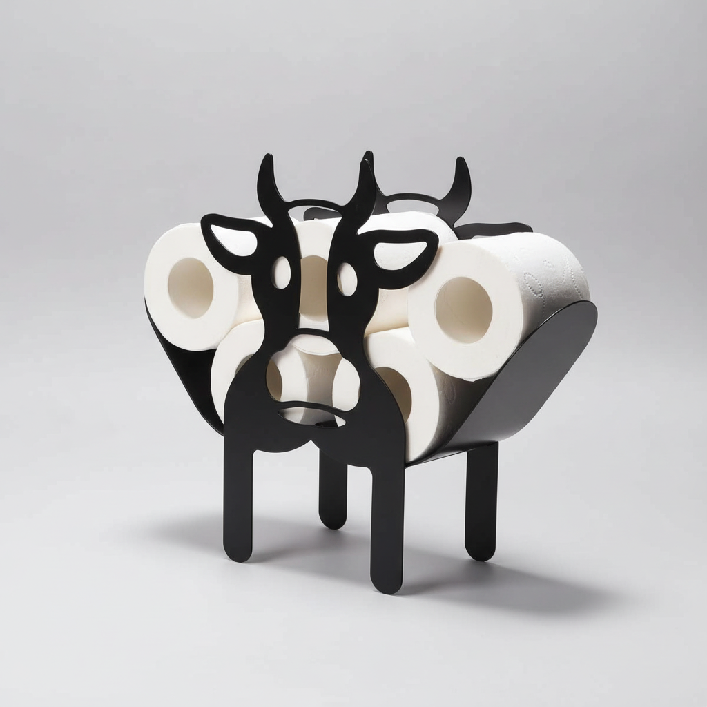 Decorative Animal-Shaped Toilet Paper Roll Holder