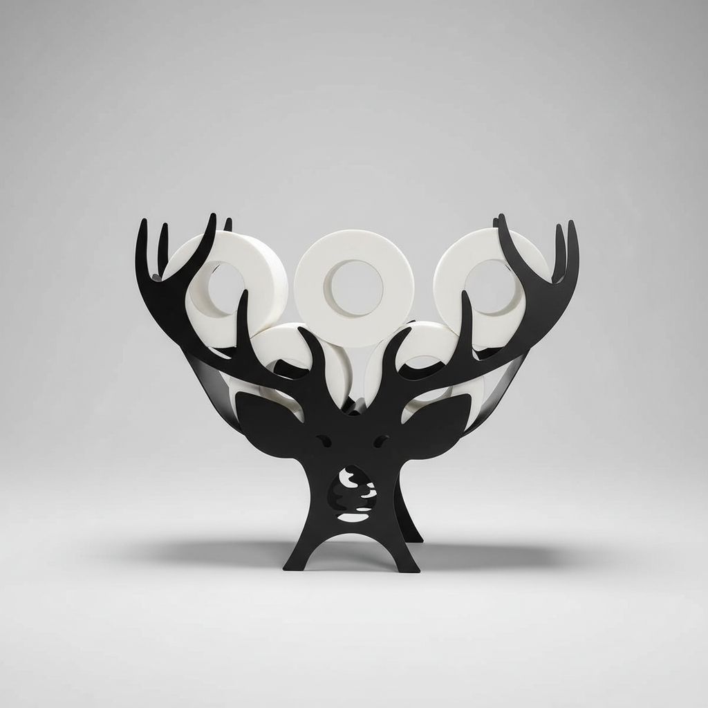 Decorative Animal-Shaped Toilet Paper Roll Holder