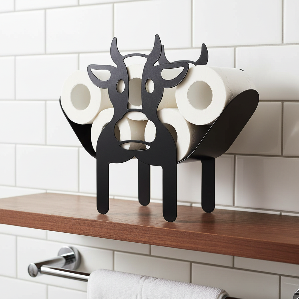 Decorative Animal-Shaped Toilet Paper Roll Holder