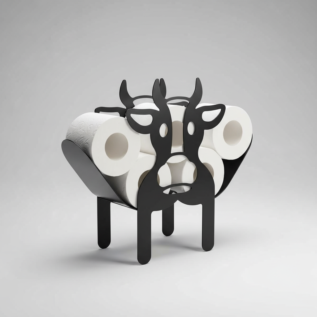 Decorative Animal-Shaped Toilet Paper Roll Holder