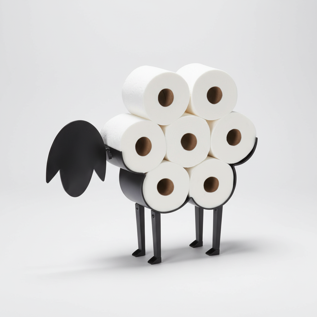 Decorative Animal-Shaped Toilet Paper Roll Holder