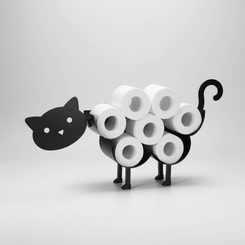 Decorative Animal-Shaped Toilet Paper Roll Holder