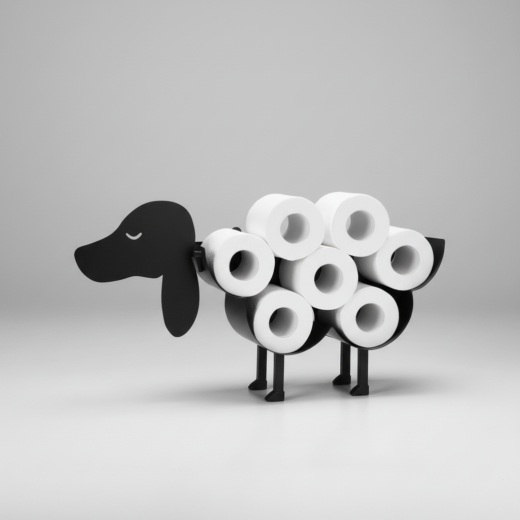 Decorative Animal-Shaped Toilet Paper Roll Holder