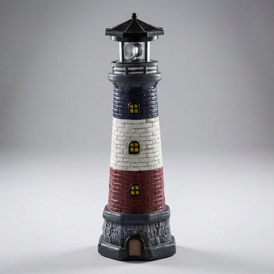 Decorative Solar-Powered Lighthouse