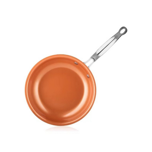 Deluxe Copper Frying Pan for Precision Cooking