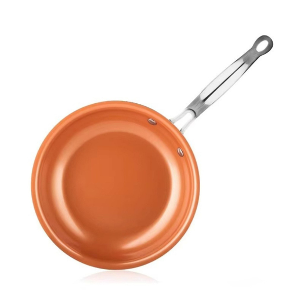 Deluxe Copper Frying Pan for Precision Cooking