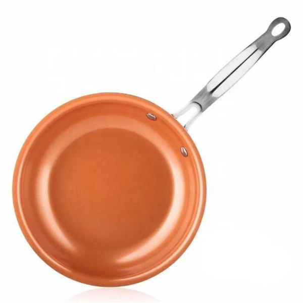 Deluxe Copper Frying Pan for Precision Cooking