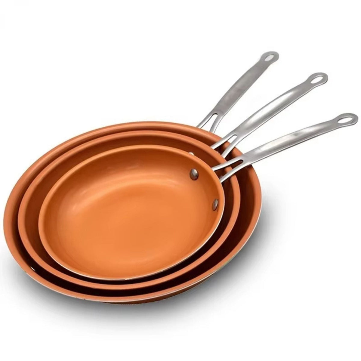 Deluxe Copper Frying Pan for Precision Cooking