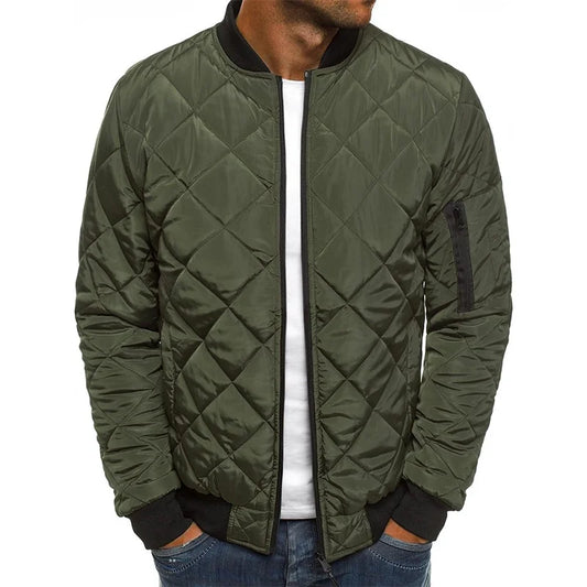 Diamond-Pattern Jacket